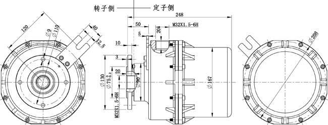 清仓机防爆滑环图纸